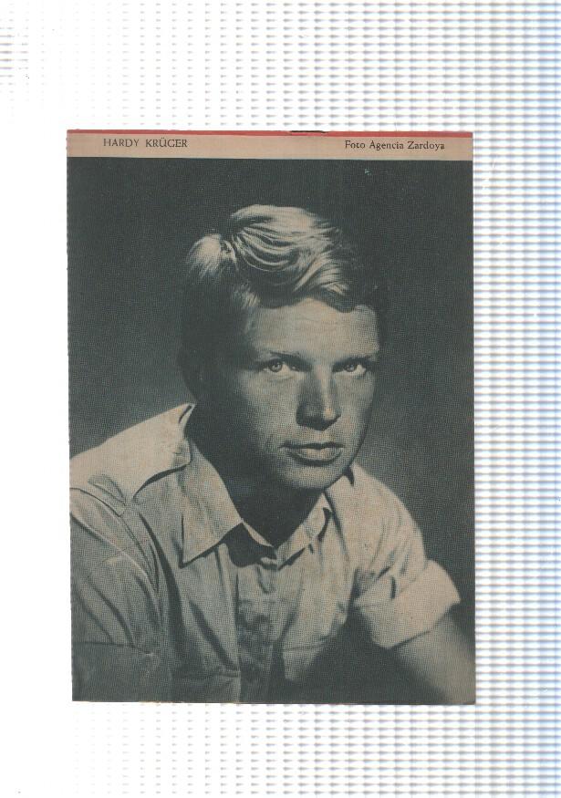 Mary Noticias numero 053: trasera foto artista Hardy Kruger (leve roto angulo superior cubierta)