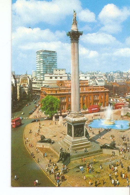 Postal 032715 : Nelsons Column Trafalgar Square London