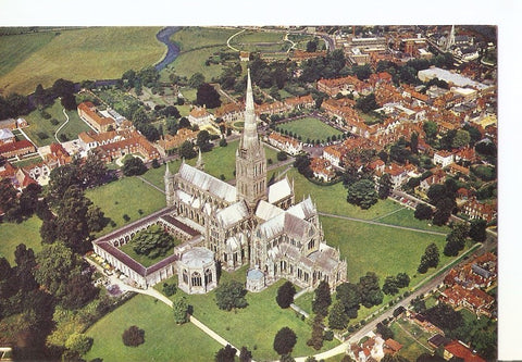 Postal 032744 : Salisbury Cathedral from the Air