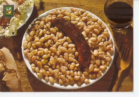 Postal 032817 : Platos tipicos. Butifarra con alubias