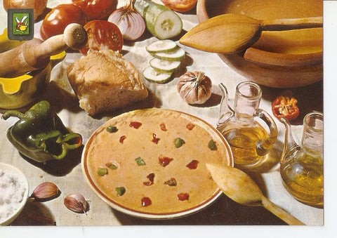 Postal 032820 : Platos tipicos. Gazpacho andaluz