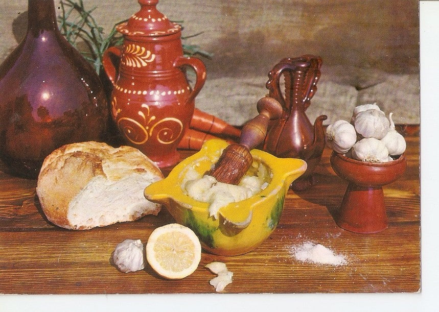 Postal 032829 : Platos tipicos. Allioli
