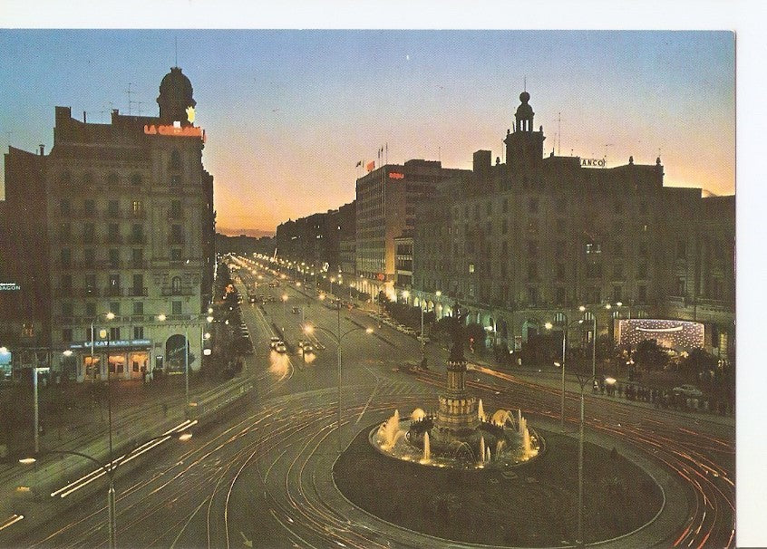 Postal 032831 : Zaragoza. Plaza de  España y Avda. de la Independencia