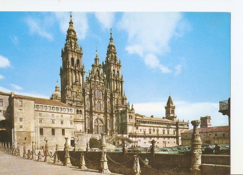 Postal 032837 : Santiago de Compostela. Catedral Fachada del Obradoiro (Siglo XVIII)