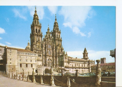 Postal 032837 : Santiago de Compostela. Catedral Fachada del Obradoiro (Siglo XVIII)