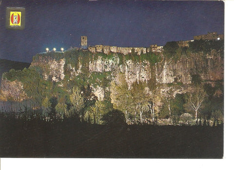 Postal 032878 : Castellfollit de la Roca (Gerona). Vista parcial nocturna