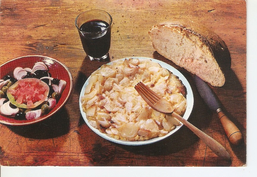 Postal 032884 : Platos tipicos. Truita de Patates