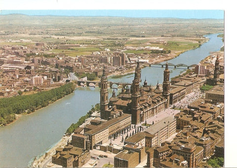 Postal 032885 : Zaragoza. Basilica del Pilar y Rio Ebro