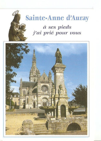 Postal 032908 : Sainte-Anne dAuray (Morbihan). La fontaine et la basilique
