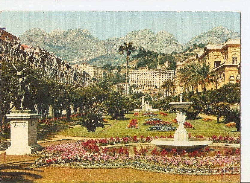 Postal 032966 : La Cote dAzur. Menton (Alpes Maritimes). Les Jardins du Carei