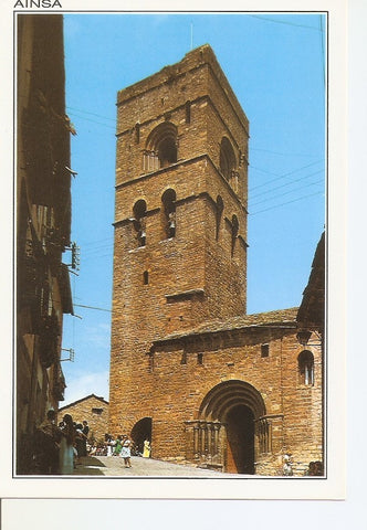 Postal 033029 : Ainsa - Pirineo Aragones. Iglesia Parroquial romanico s.XII