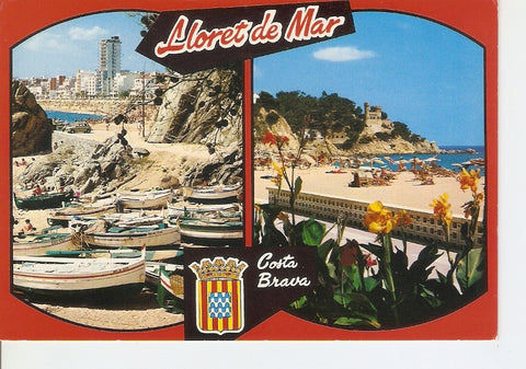 Postal 033046 : Costa Brava Lloret de Mar playa