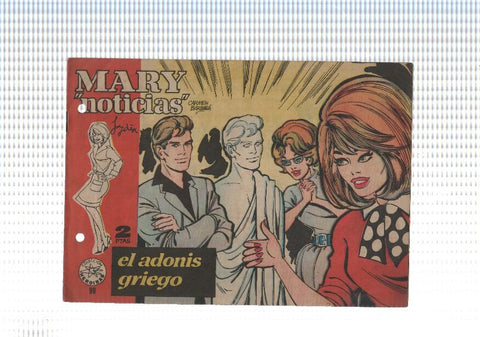 Mary Noticias numero 099: trasera foto artista Juan Pedro Somoza (marca taladro)