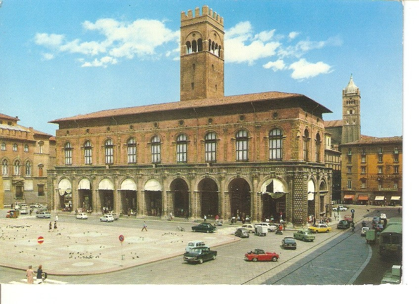 Postal 033112 : Bologna. Palace of the Mayor with the Arengo Tower. Italia