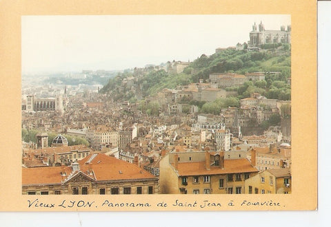 Postal 033162 : Vieux Lyon. Panorama de Saint Jean a Fourviere