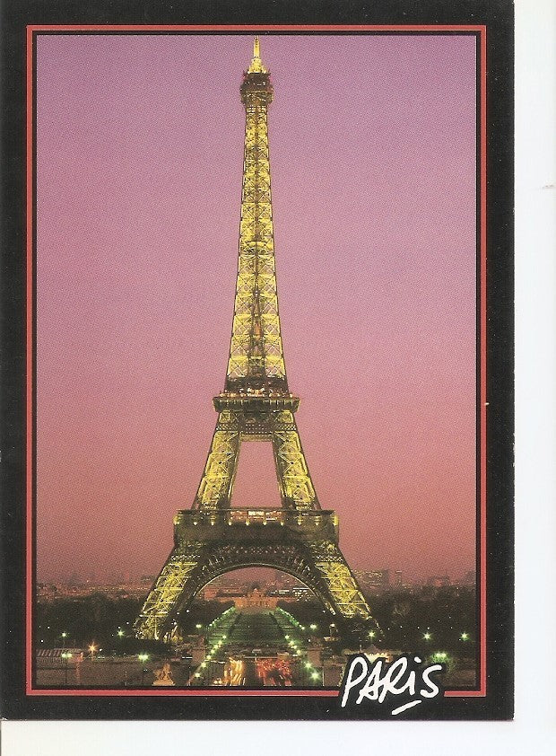 Postal 033167 : La Torre Eiffel la nuit
