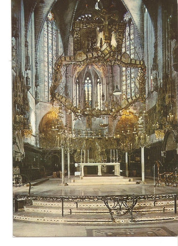 Postal 033186 : Palma - La Catedral (siglo XIII) detalle de su interior