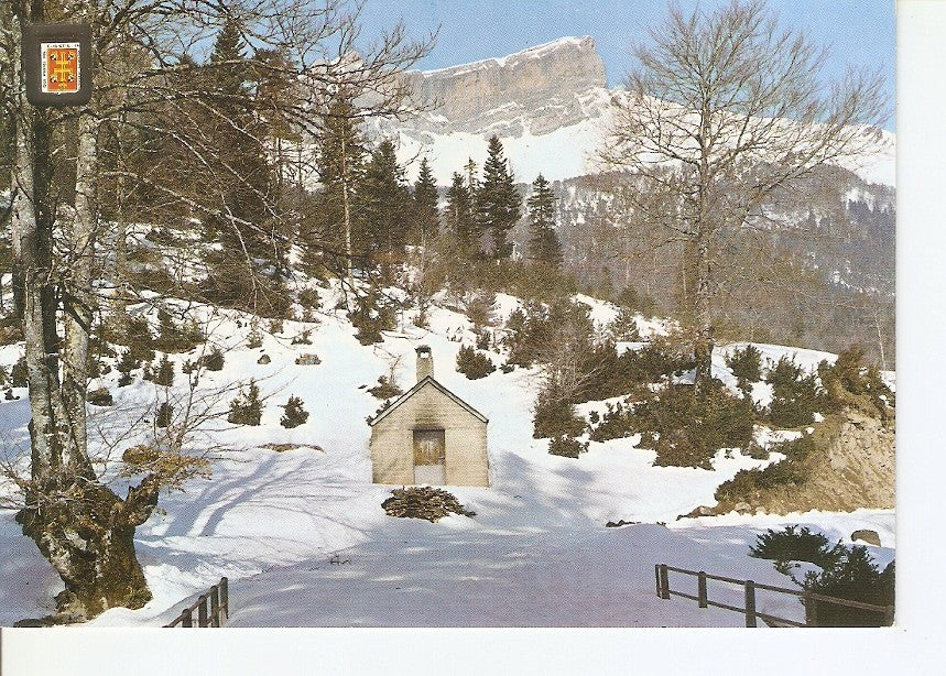 Postal 033210 : Pirineo Aragones (Huesca). Hecho. Selva de Oza. Al fondo Las Colleretas
