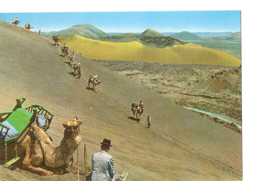 Postal 033220 : Lanzarote. Caravana en la Montaña del Fuego
