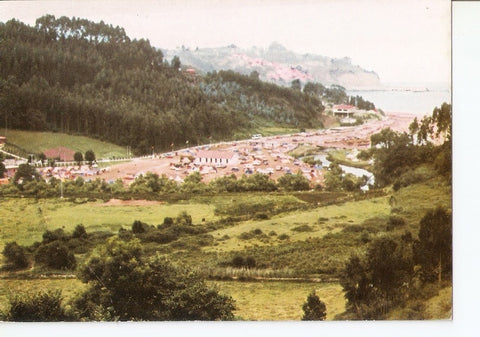 Postal 033245 : Camping Costa Verde. Playa La Griega Colunga Asturias