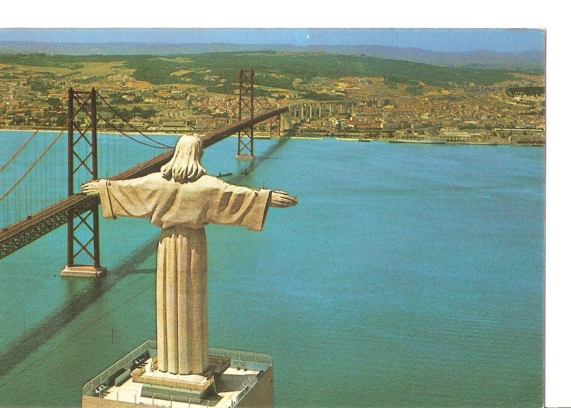 Postal 033291 : Lisboa - Portugal. Vista del Cristo-Rei