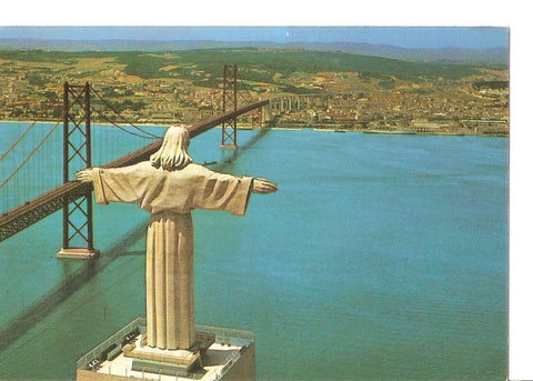 Postal 033291 : Lisboa - Portugal. Vista del Cristo-Rei
