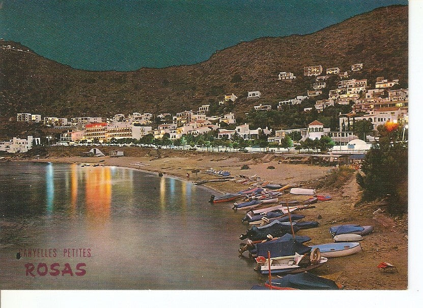 Postal 033301 : Rosas (Costa Brava). Belleza nocturna de Canyelles Petites