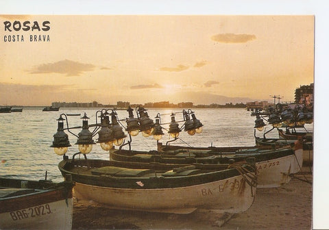 Postal 033302 : Rosas (Costa Brava). Clasico atardecer