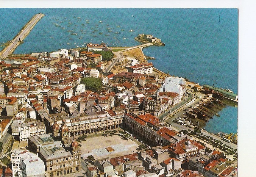 Postal 033323 : La Coruña. Vista aerea