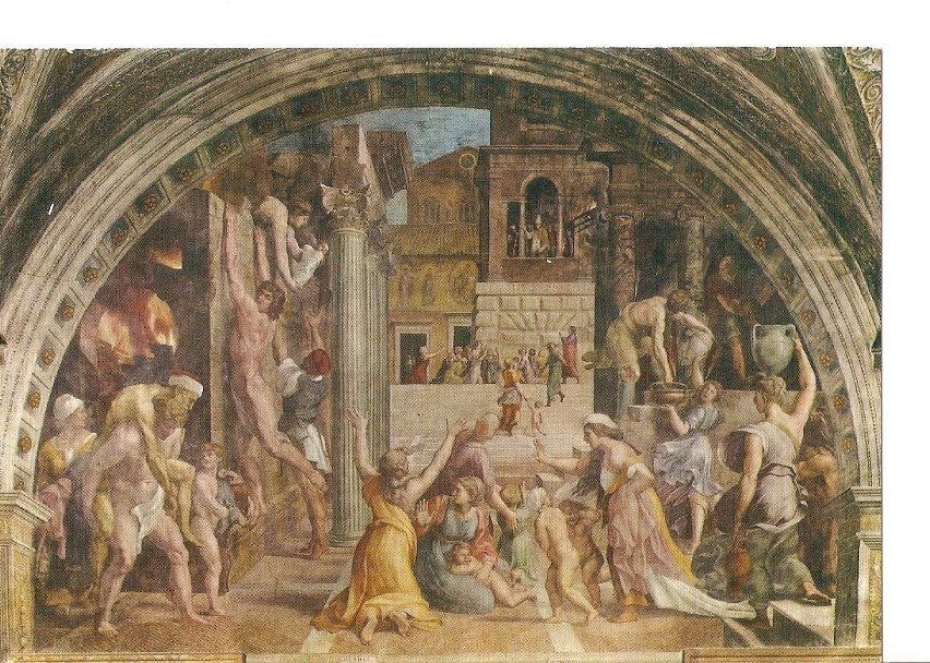 Postal 033341 : Citta del Vaticano. Room of the Fire - Fire of Bargo
