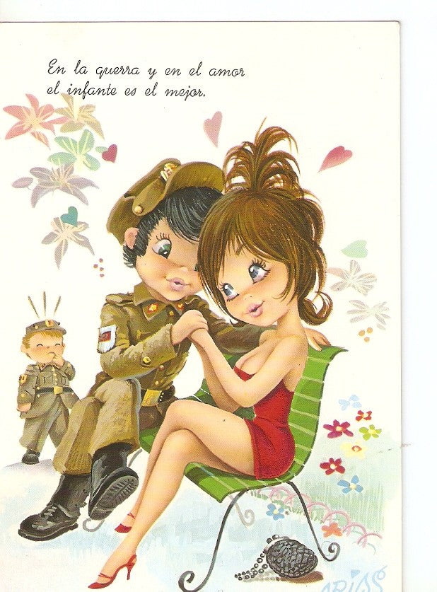 Postal 033354 : En la guerra y en el amor el infante es el mejor