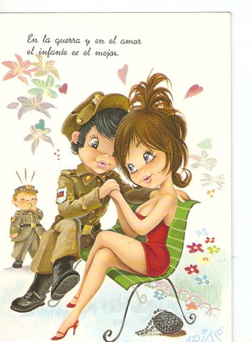 Postal 033354 : En la guerra y en el amor el infante es el mejor