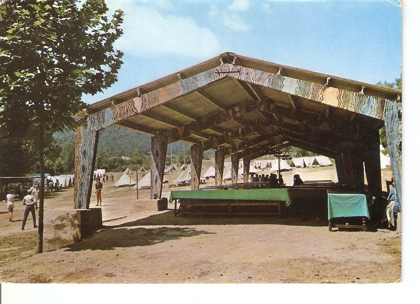 Postal 033361 : San Quirico de Safaja (Barcelona) Campamento F.J.