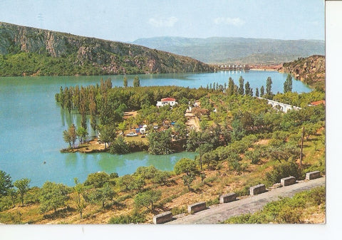 Postal 033366 : Pirineos de Lerida. El Pallars. Camping Gaset al borde del Lago de San Antonio