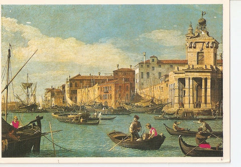 Postal 033381 : Canaletto. La aduana y la orilla de las Balsas (coll. Privada Italia)