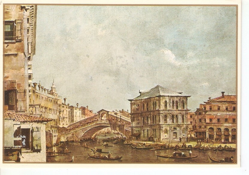 Postal 033382 : The Rialto and the Camerlengs Mansion Franceso Guardi