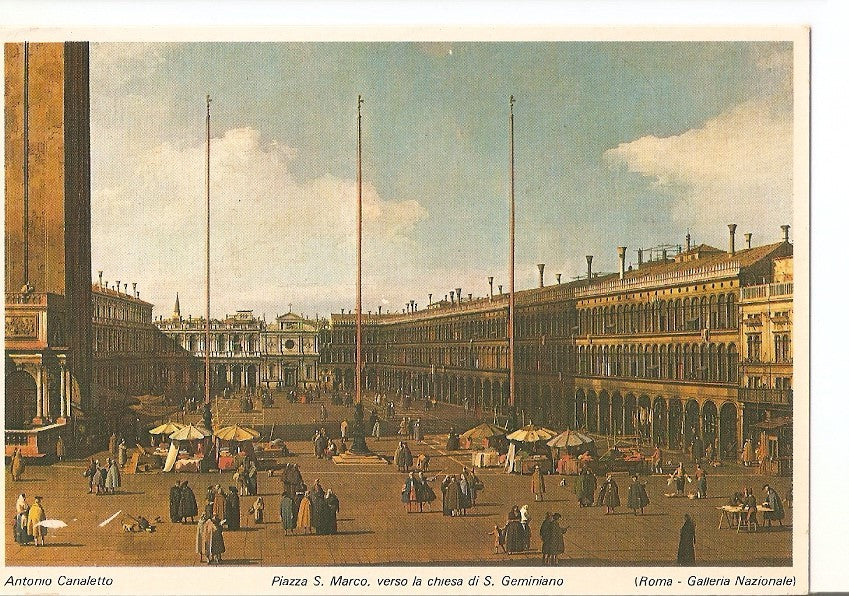 Postal 033383 : Antonio Canaletto. Piazza S. Marco verso la chiesa di S. Germiniano