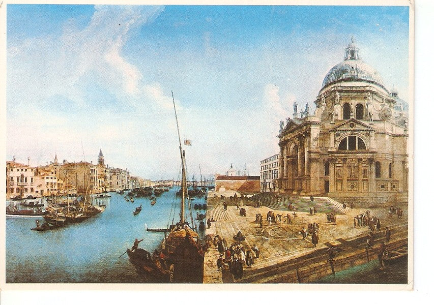 Postal 033385 : Marieschi: Venecia la iglesia de la Salud - Paris (Louvre)