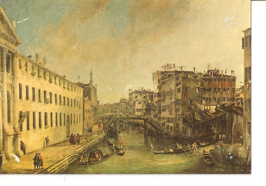 Postal 033390 : Canaletto (G. A. Canal) Il rio di Mendicanti. Coll Mario e Fosca Crespi (Milano)
