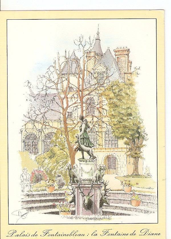 Postal 033393 : Scenes et architecture de Paris. Palais de Fontainebleau: la Fontaine de Diane