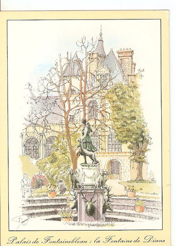 Postal 033393 : Scenes et architecture de Paris. Palais de Fontainebleau: la Fontaine de Diane