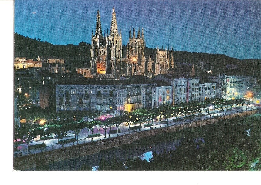 Postal 033428 : Burgos. Avda. Generalisimo y Catedral