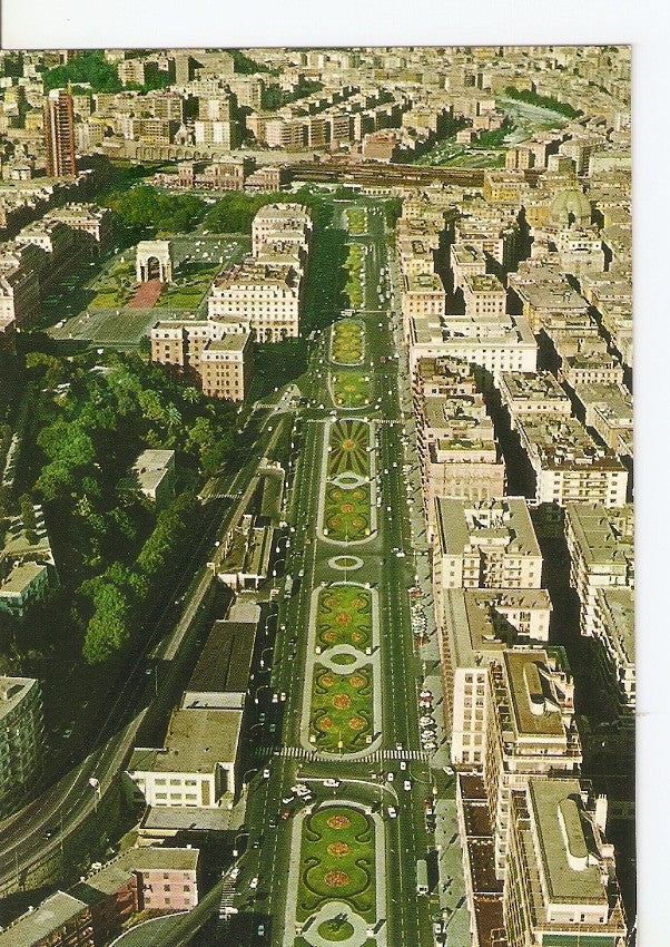 Postal 033469 : Genova. Veduta aerea del Viale Brigate Partigiane