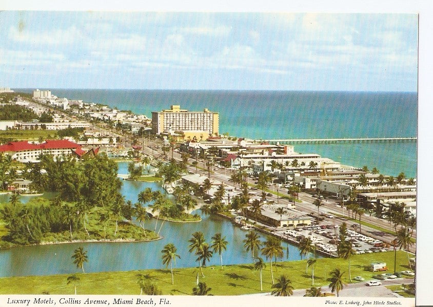 Postal 033508 : Luxury Motels Collins Avenue Miami Beach Fla
