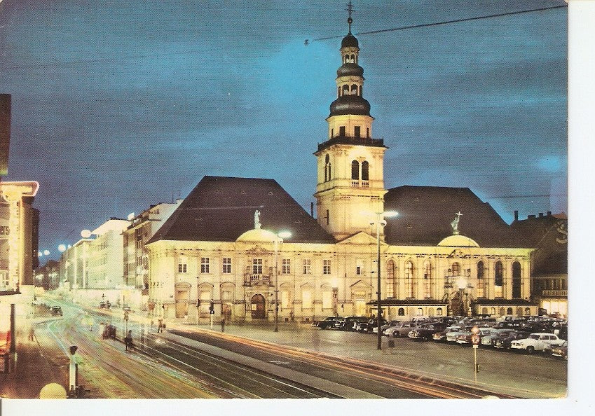 Postal 033551 : Mannheim. Altes Rathaus an der Breite-StraBe