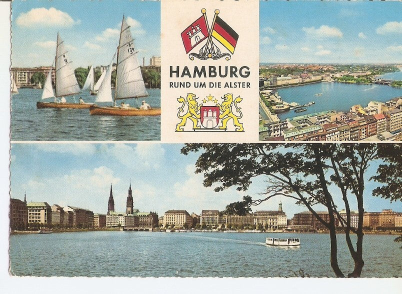 Postal 033571 : Hamburg Rund um Die Alster