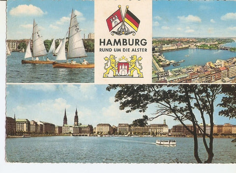 Postal 033571 : Hamburg Rund um Die Alster