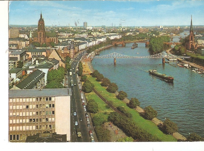 Postal 033601 : Frankfurt am Main. Mainlauf - Eiserner-Steg Dom