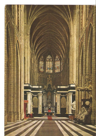 Postal 033629 : Gent Sint-Baafskathedraal. Choir and principal Nave