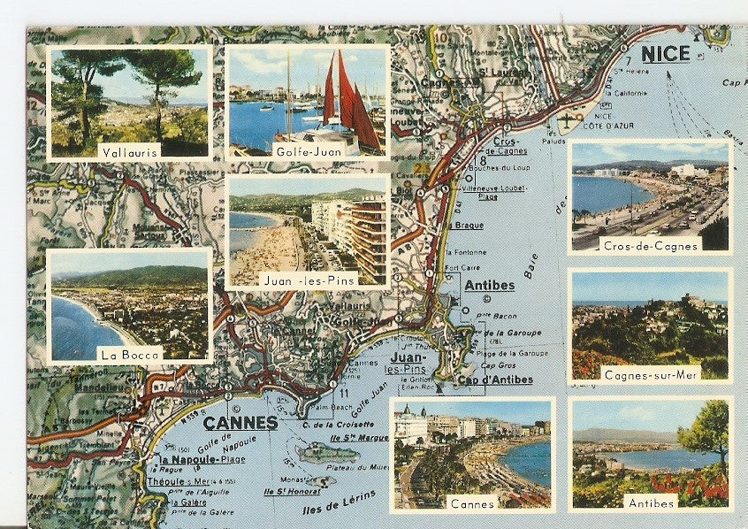 Postal 033648 : La Cote dAzur. Francia